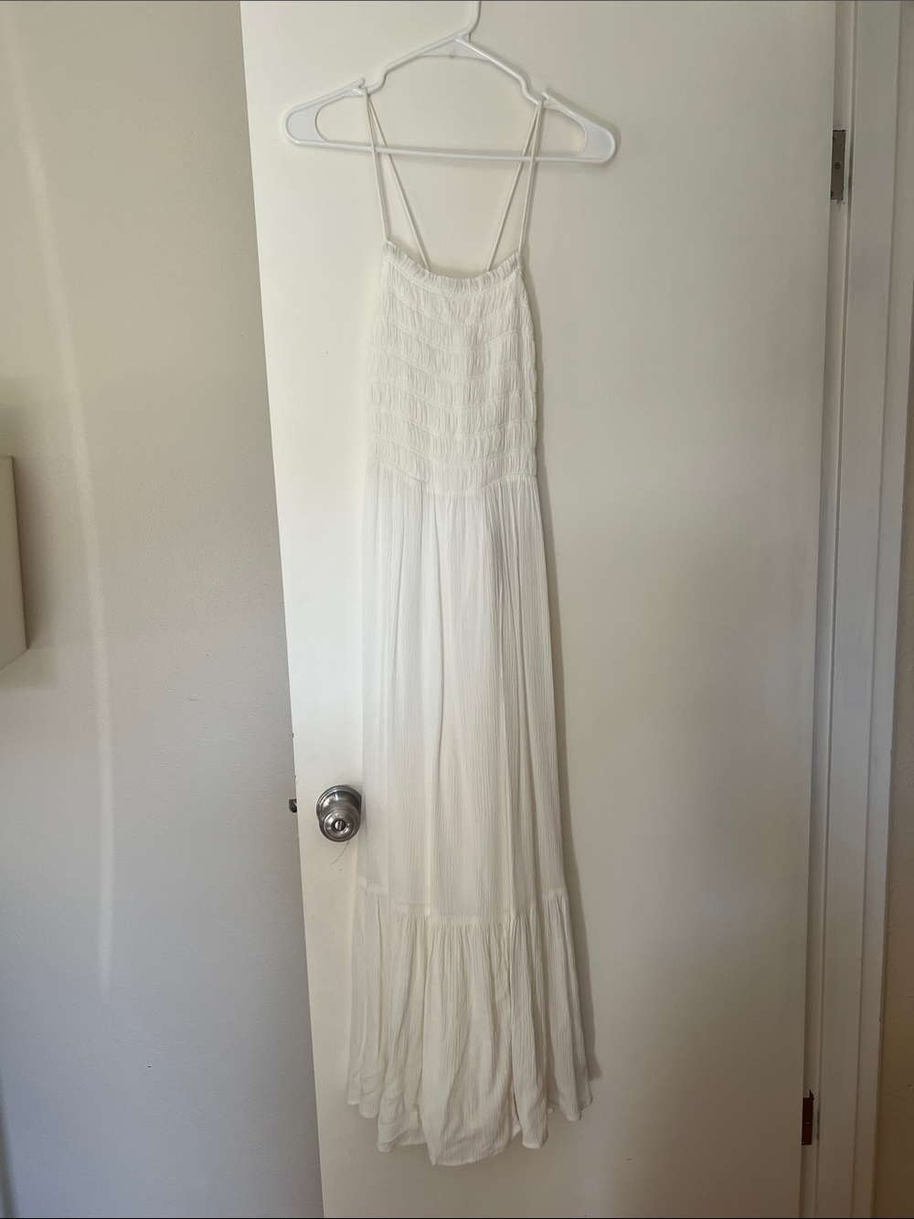 Z supply White Smocked Bodice Maxi Dress - Women
